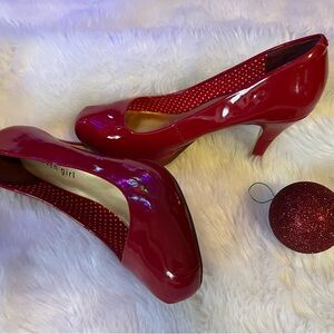 Shiny Red Heels by Madden Girl  Brand